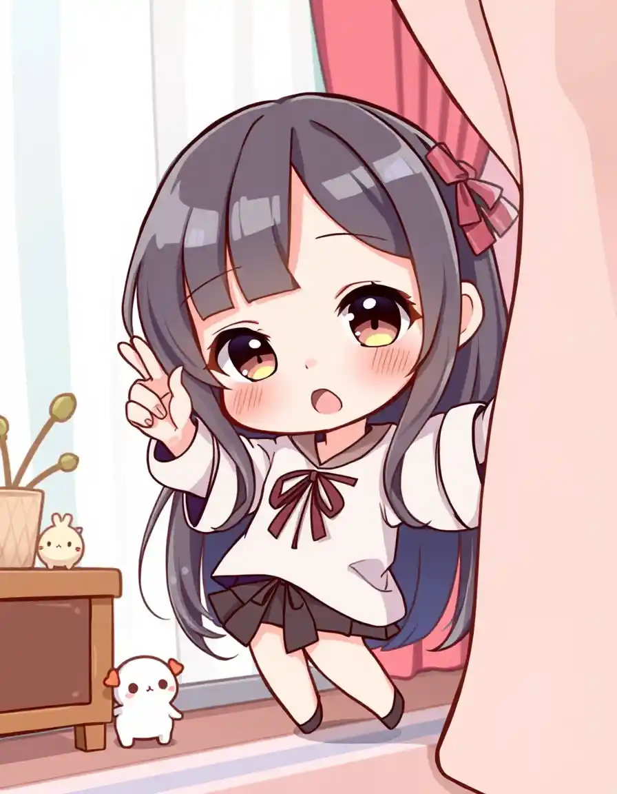 Illustration manga. Chibi