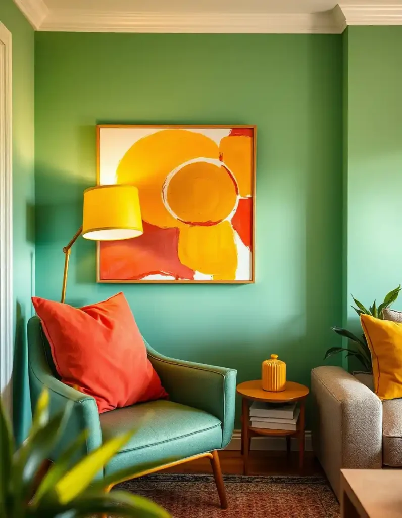 Contrastes et touches vives