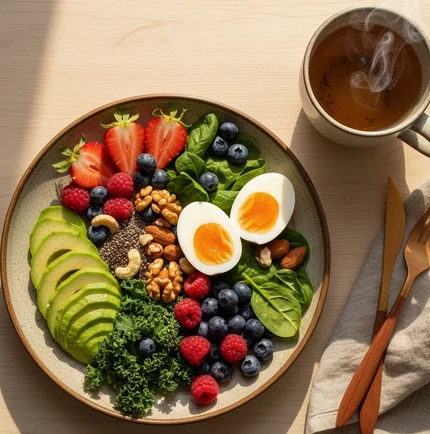 🍳 Assiette pro-kératine et micronutriments essentiels