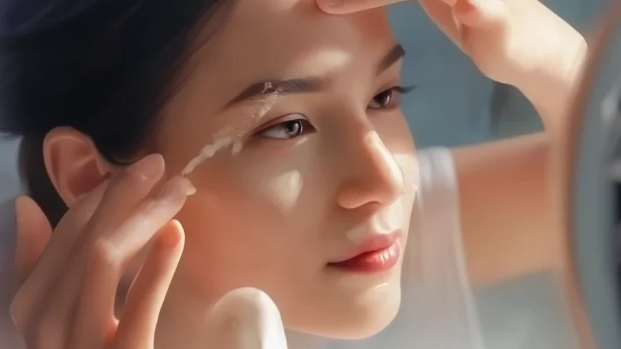 Routine visage avec sérum PDRN avant la crÚme hydratante pour peau ferme et éclatante