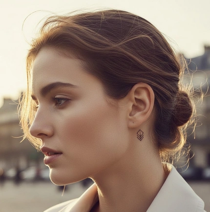 🎨 Tatouage derrière l’oreille : significations, symbolisme et choix du motif