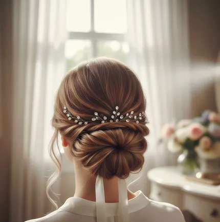 Tenir la coiffure face à l'humidité et accessoires