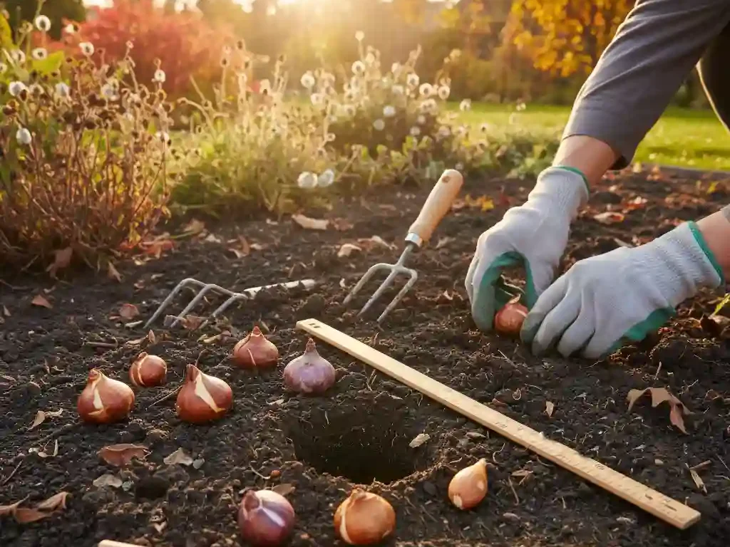 Plantation de bulbes de tulipes, jonquilles, narcisses et jacinthes à l’automne pour une floraison printanière réussie